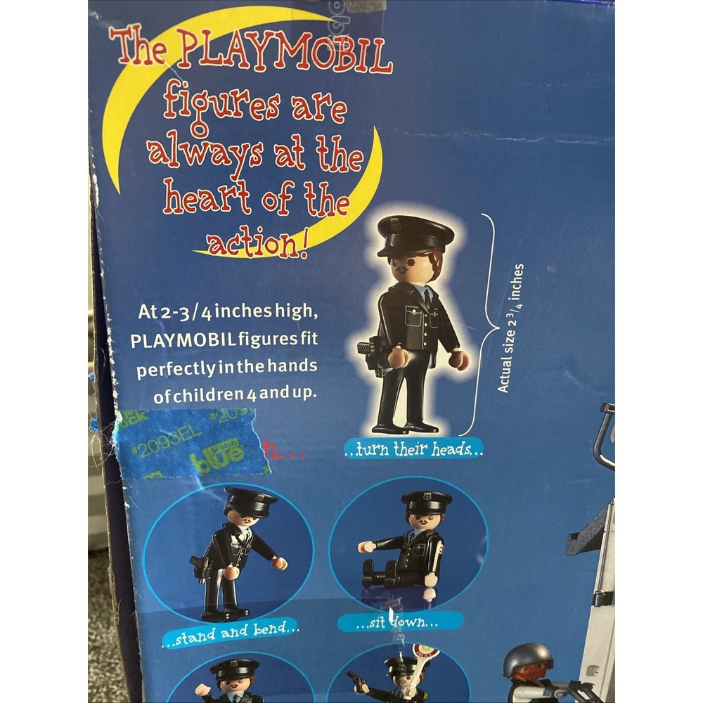 Vintage Playmobil Set 3085 Police Station Adventure Set With Extra People & Accs - Picture 7 of 16